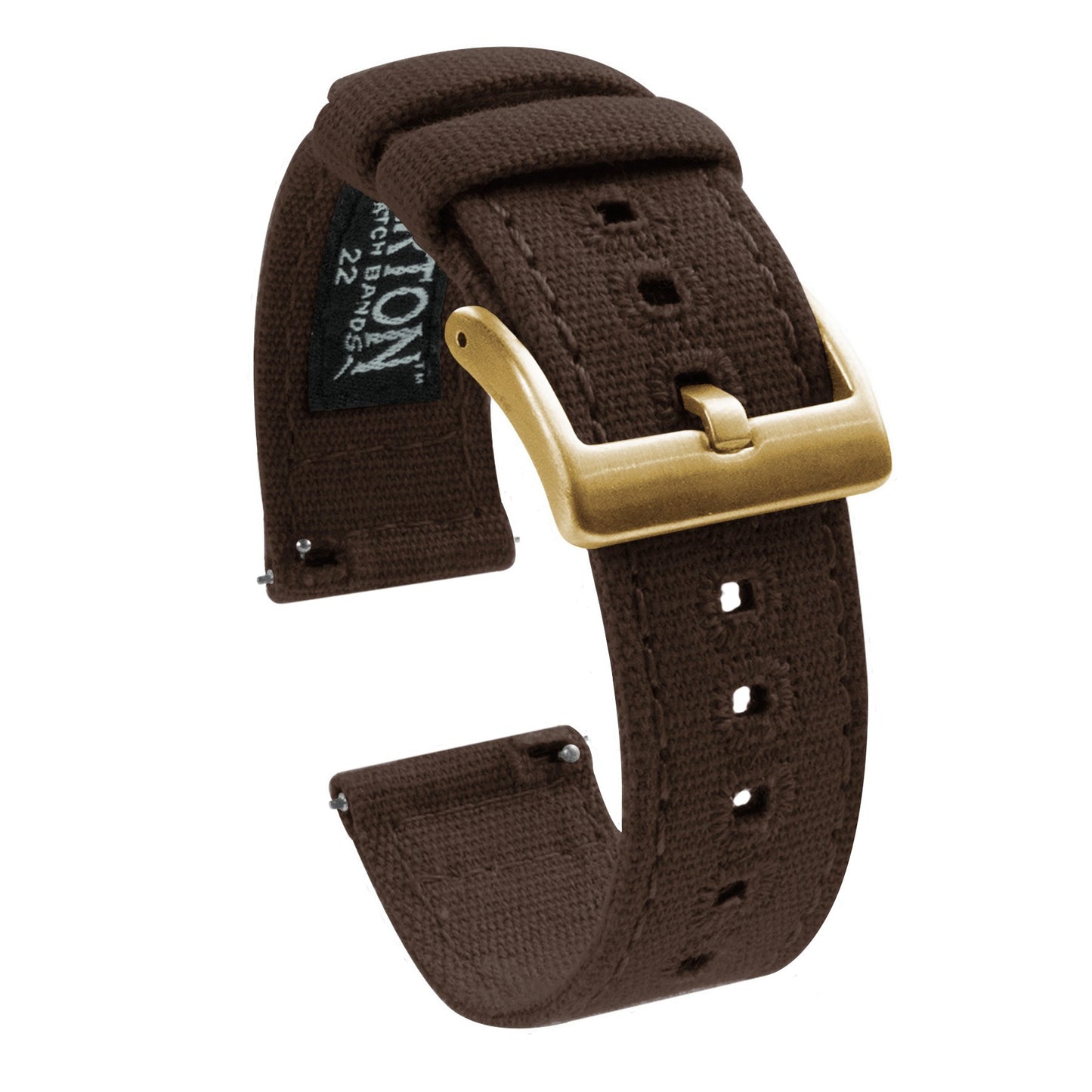 Chocolate Brown | Crafted Canvas - Barton Watch Bands