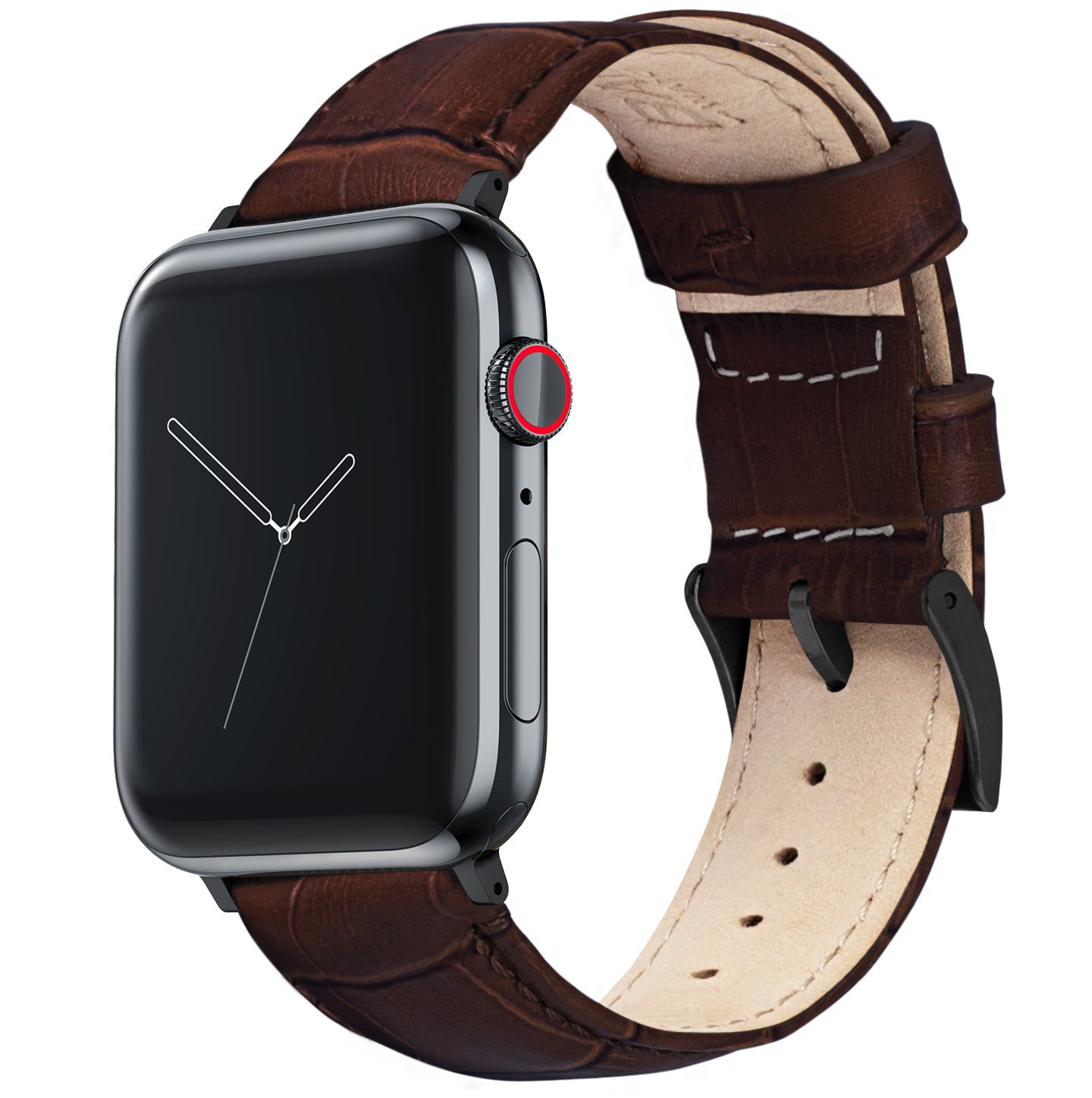 Apple Watch | Coffee Brown Alligator Grain Leather - Barton Watch Bands