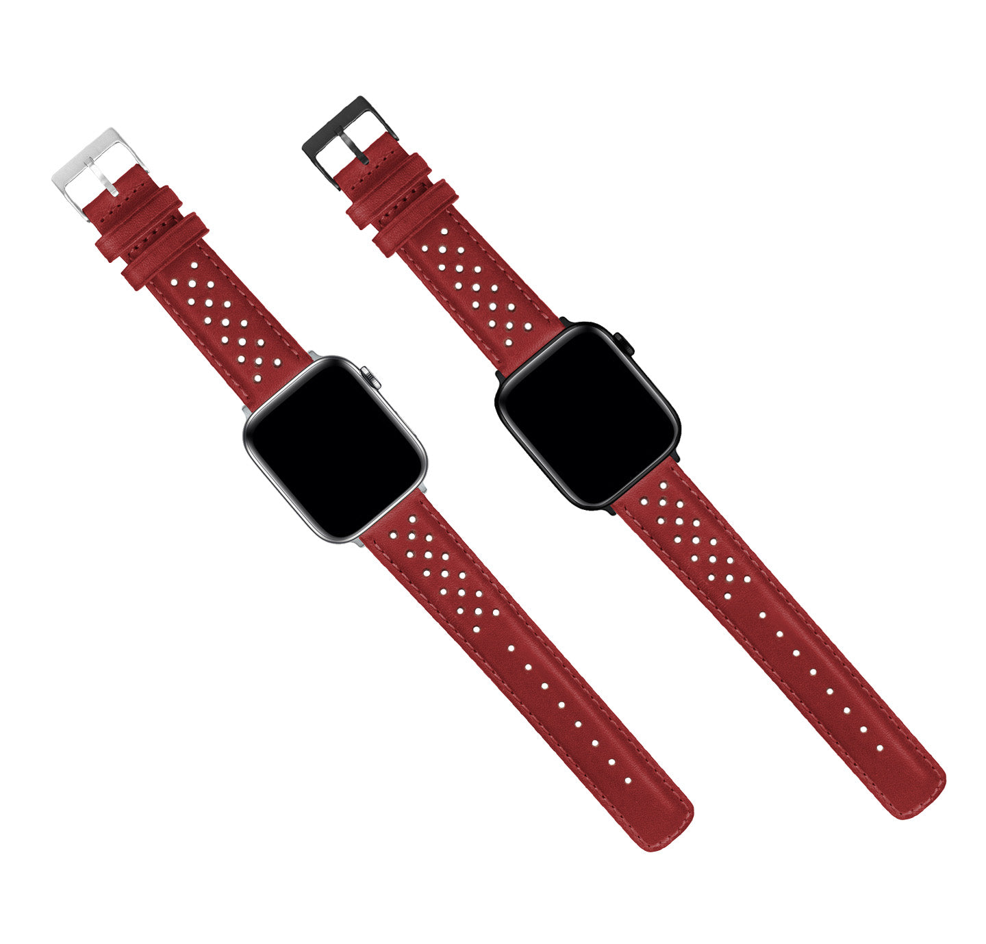 Apple Watch | Crimson Red Racing Horween Leather - Barton Watch Bands