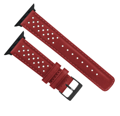 Apple Watch | Crimson Red Racing Horween Leather - Barton Watch Bands