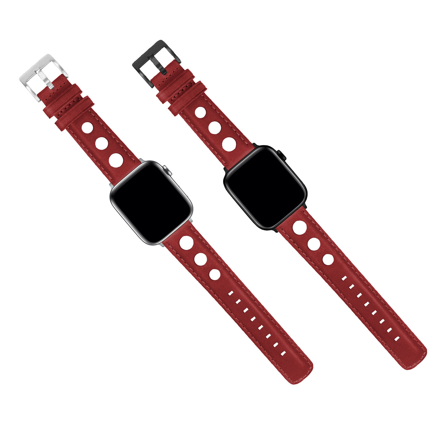 Apple Watch | Crimson Red Rally Horween Leather - Barton Watch Bands