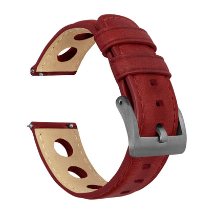 Crimson Red | Rally Horween Leather - Barton Watch Bands