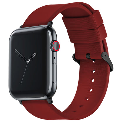 HoHoHo Red Silicone Watch Band compatible with Apple Watch