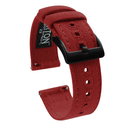 Fossil Sport | Crimson Red Canvas - Barton Watch Bands