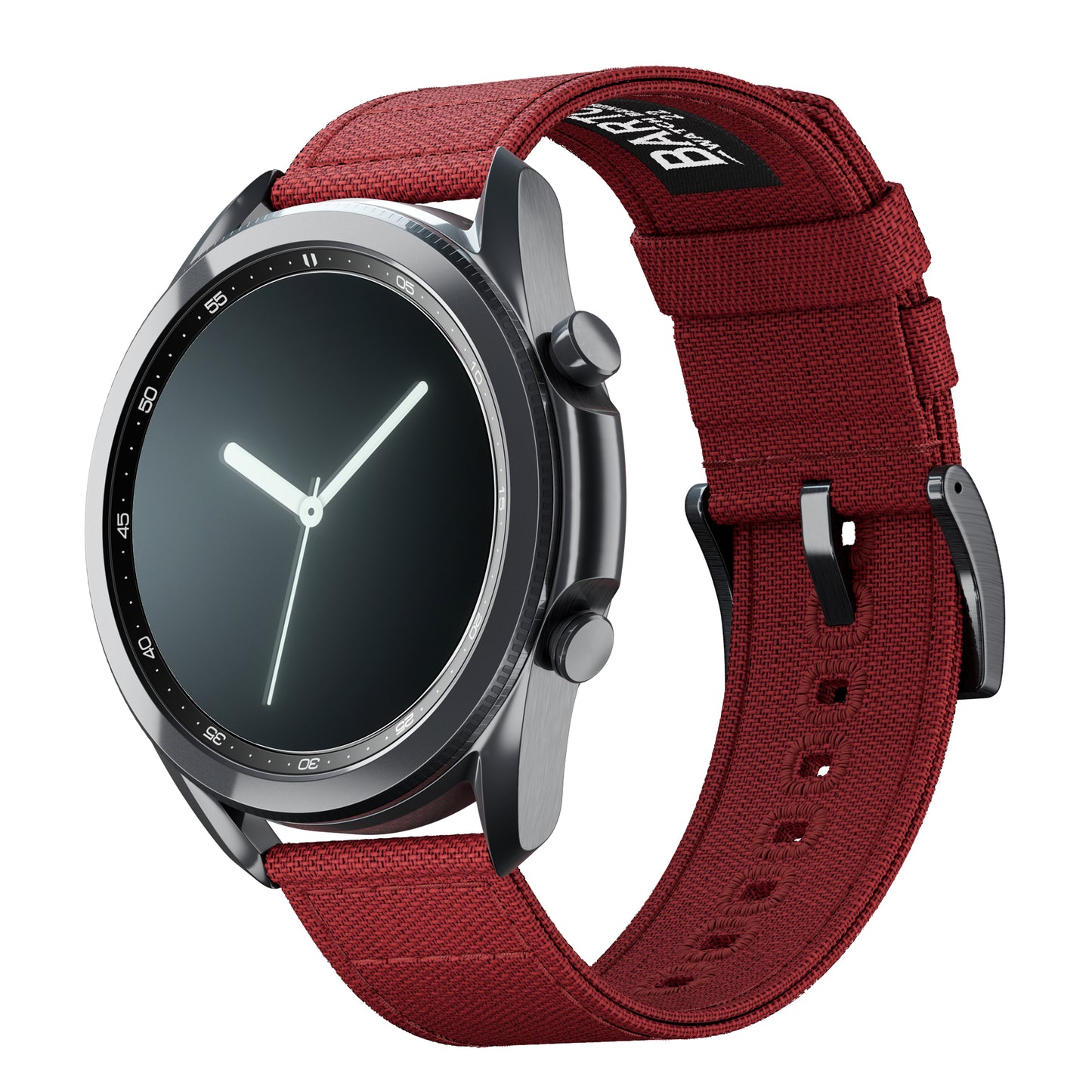Samsung Galaxy Watch3 | Crimson Red Canvas - Barton Watch Bands