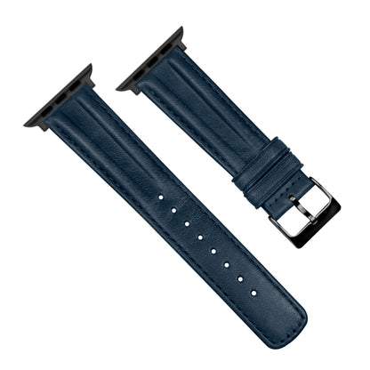 Apple Watch Navy Blue Classic Horween® Leather Watch Band