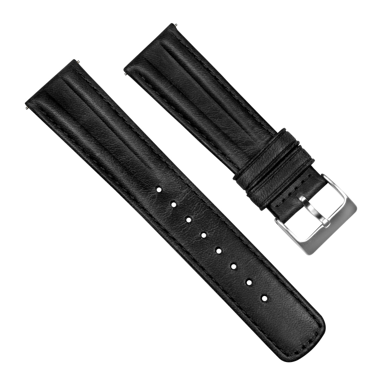 Black Classic Horween Leather Watch Band Barton Watch Bands