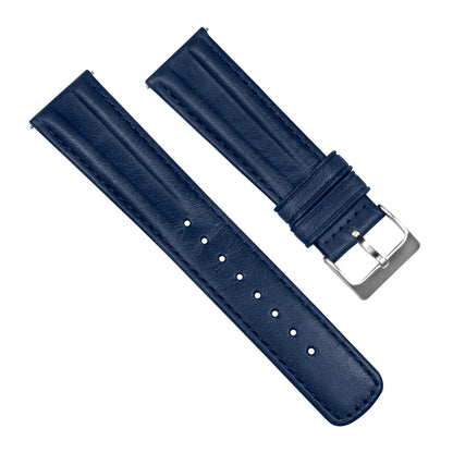 Samsung Galaxy Watch5 | Classic Horween Leather | Navy Blue - Barton Watch Bands