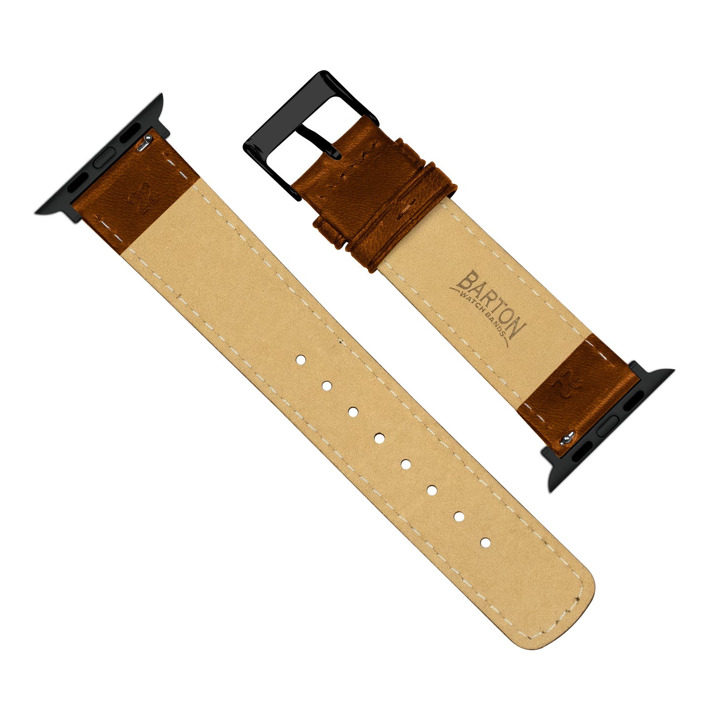 Apple Watch Caramel Brown Classic Horween Leather Watch Band