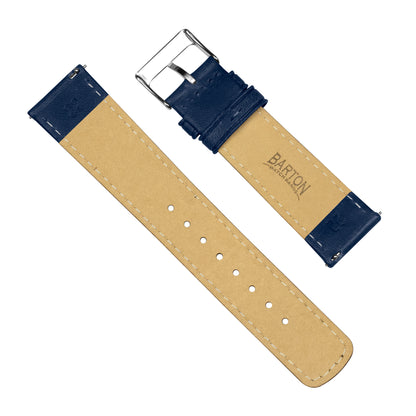 Navy Blue Classic Horween Leather Watch Band