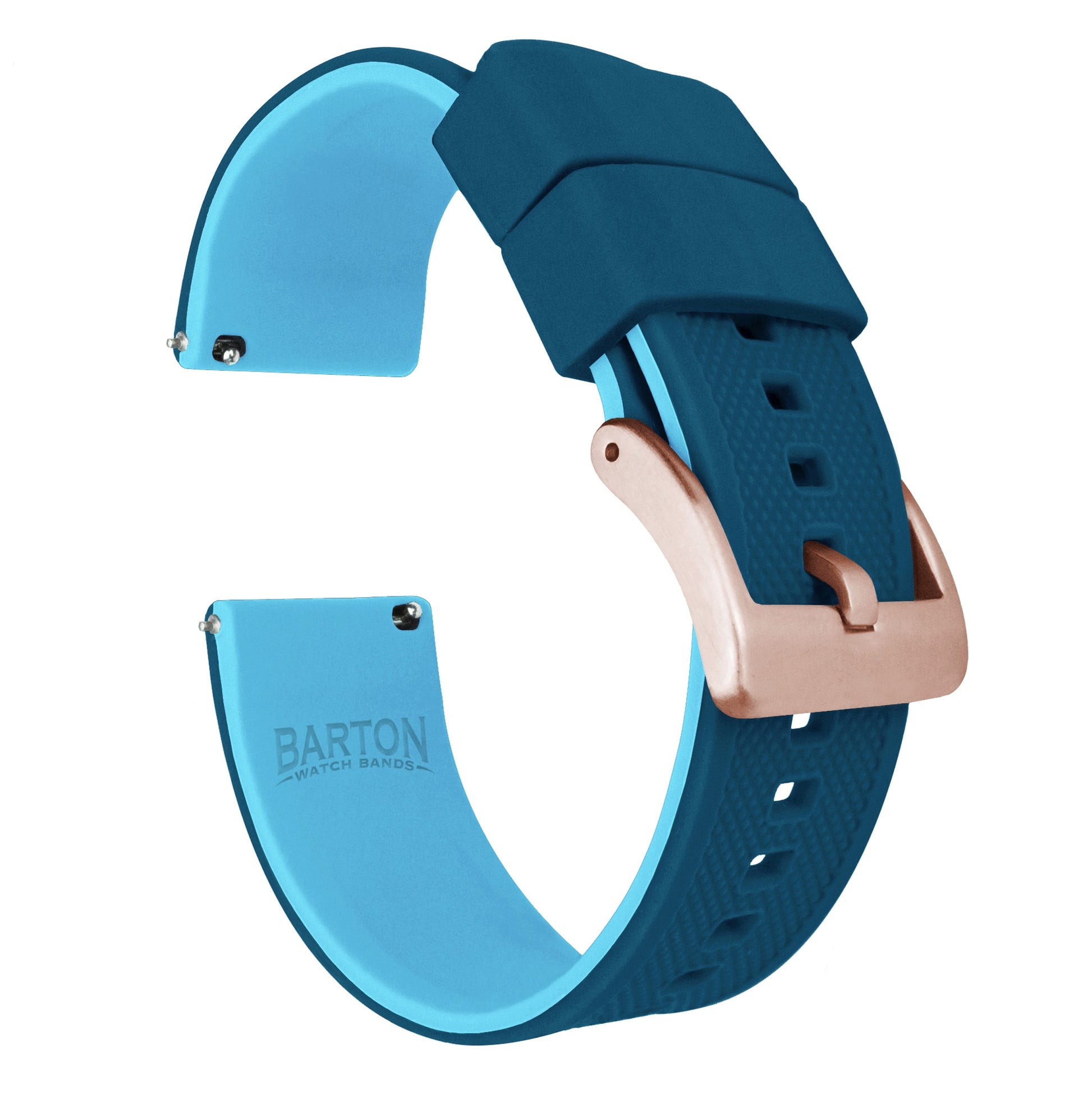 Samsung Galaxy Watch5 | Elite Silicone | Flatwater Blue - Barton Watch Bands