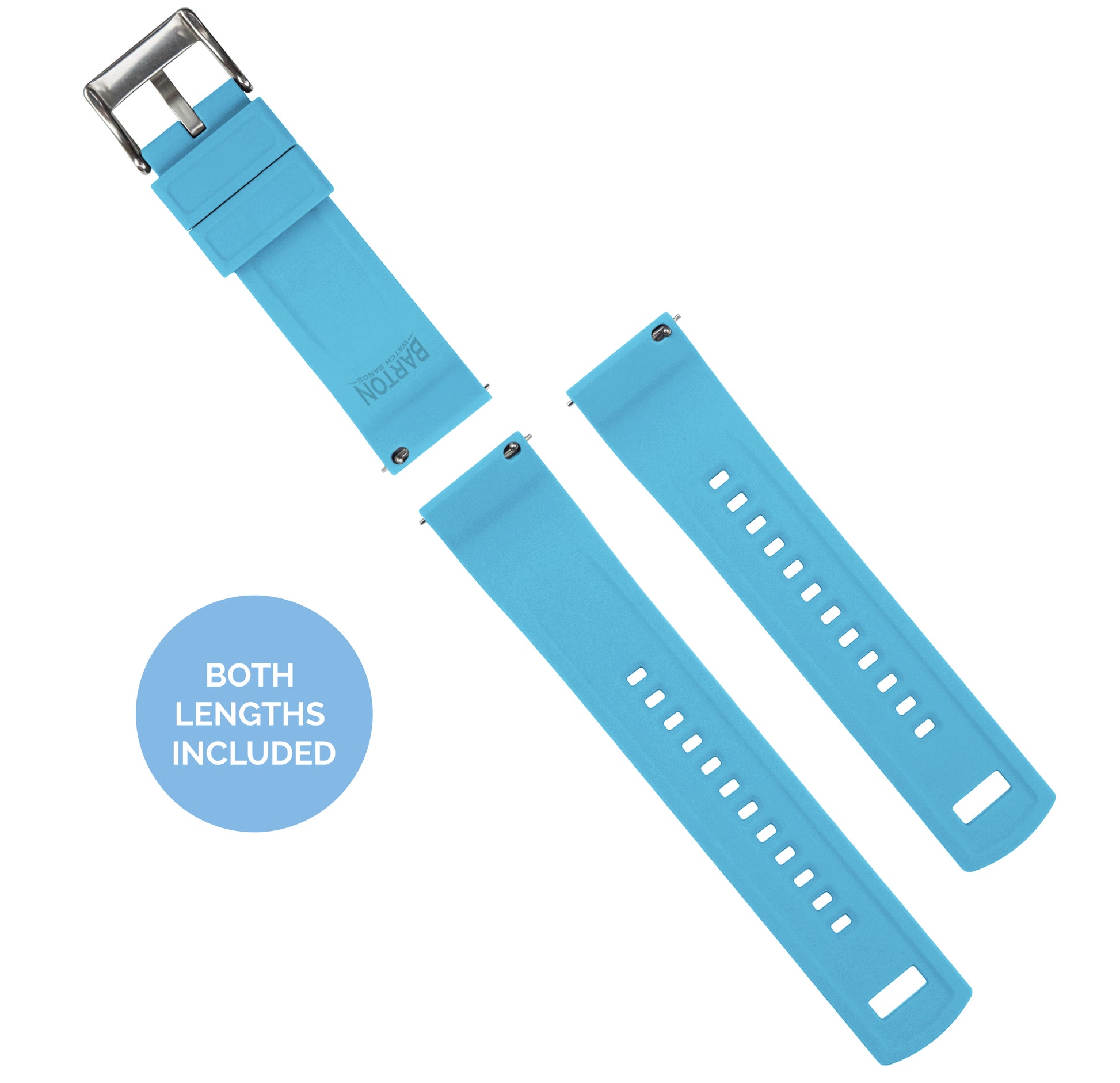 Fossil Sport | Elite Silicone | Flatwater Blue - Barton Watch Bands