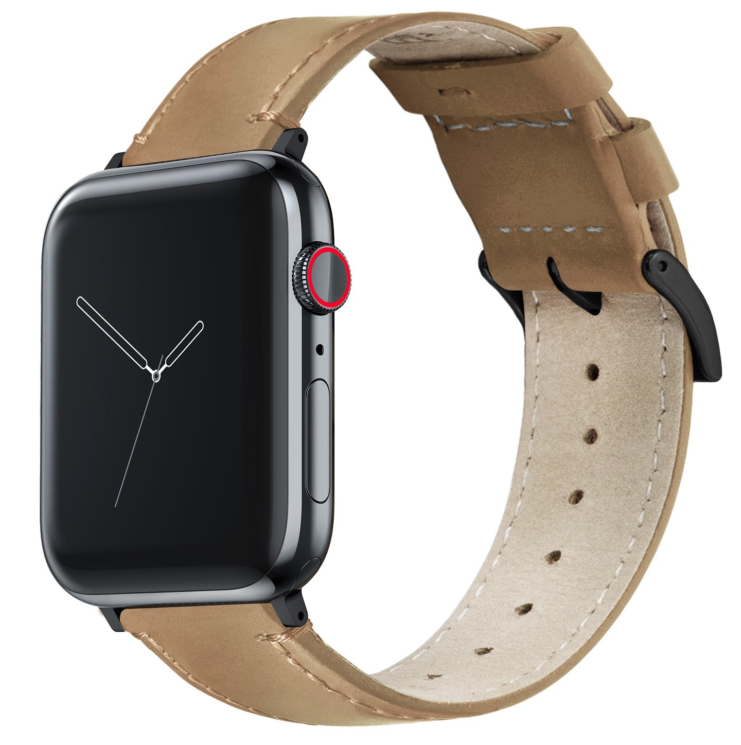 Light Brown Leather Apple Watch Band | Gingerbread Brown | BARTON ...