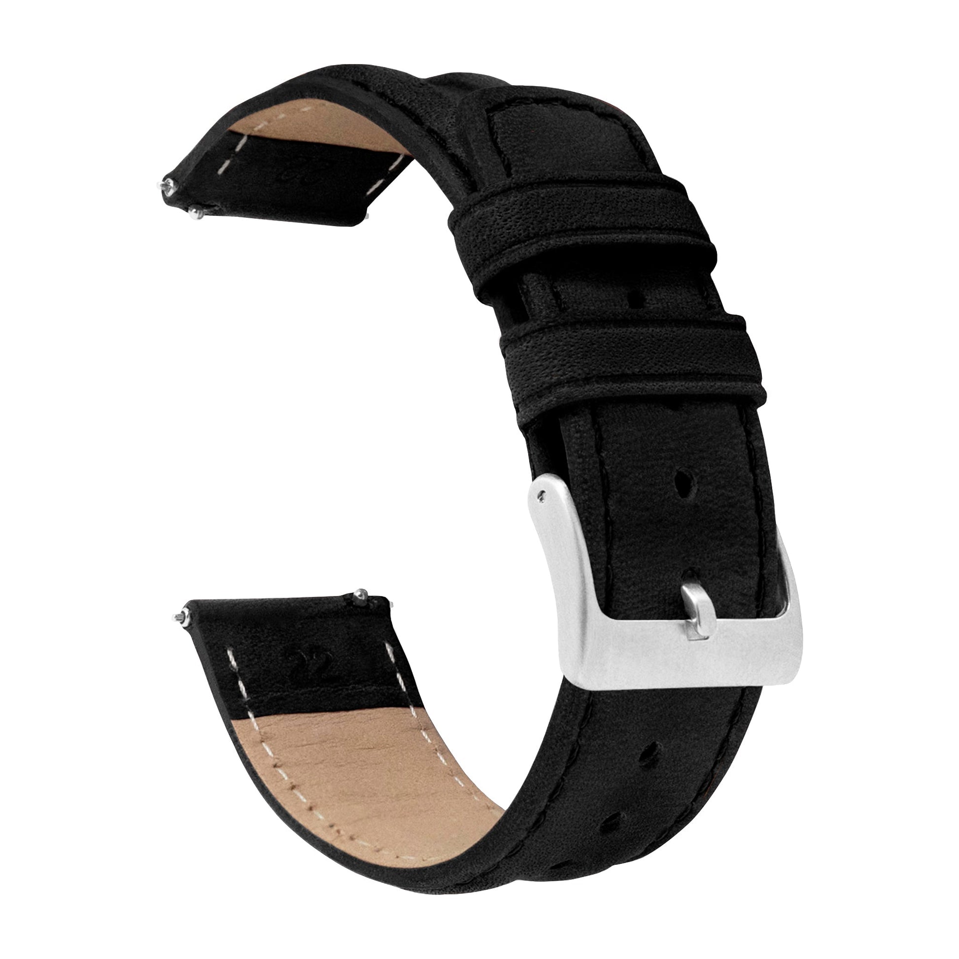 Samsung Galaxy Watch | Classic Horween Leather | Black - Barton Watch Bands
