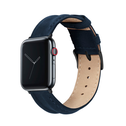 Apple Watch Navy Blue Classic Horween® Leather Watch Band
