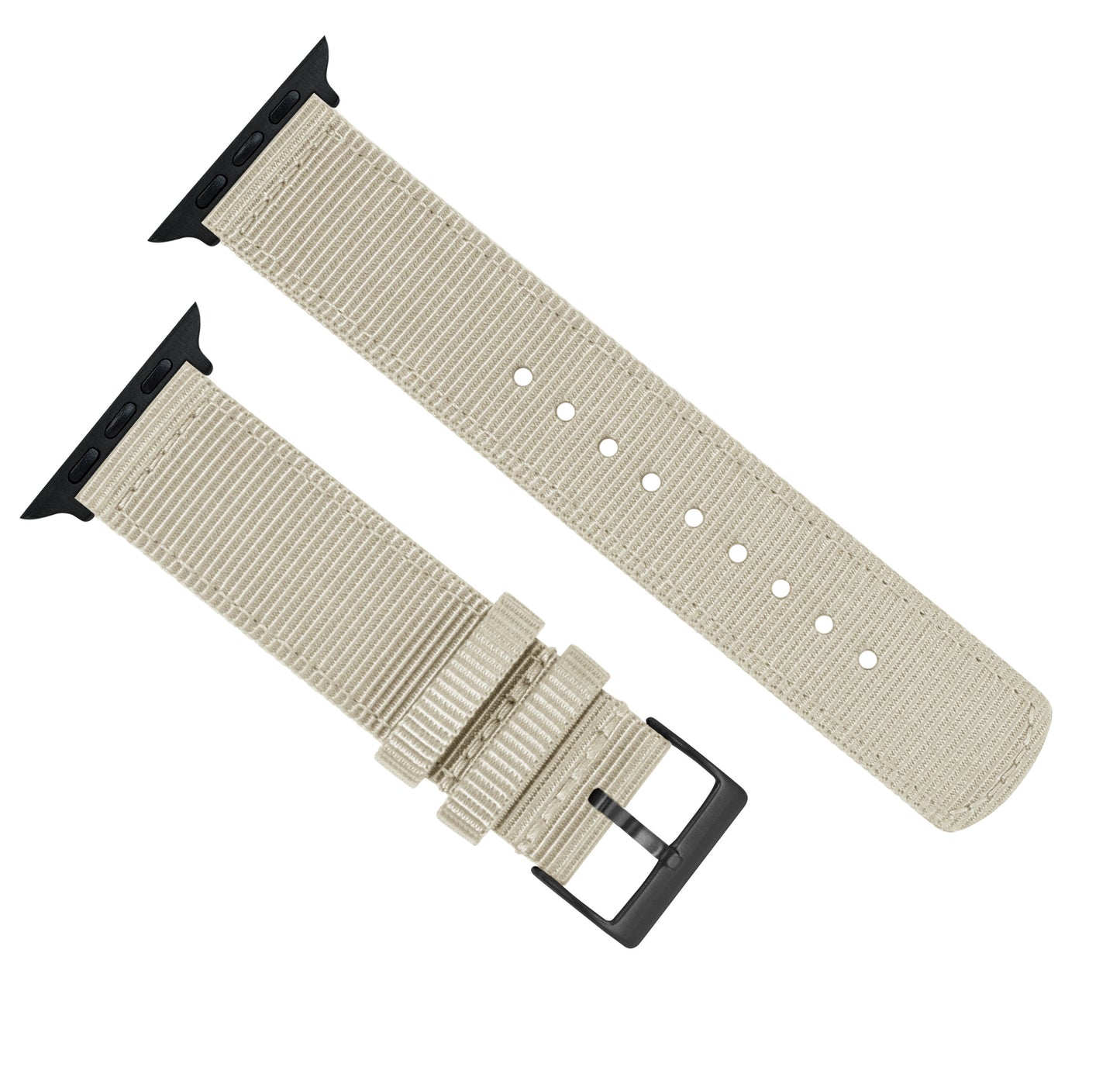 Apple Watch | Two-piece NATO Style | Khaki Tan - Barton Watch Bands