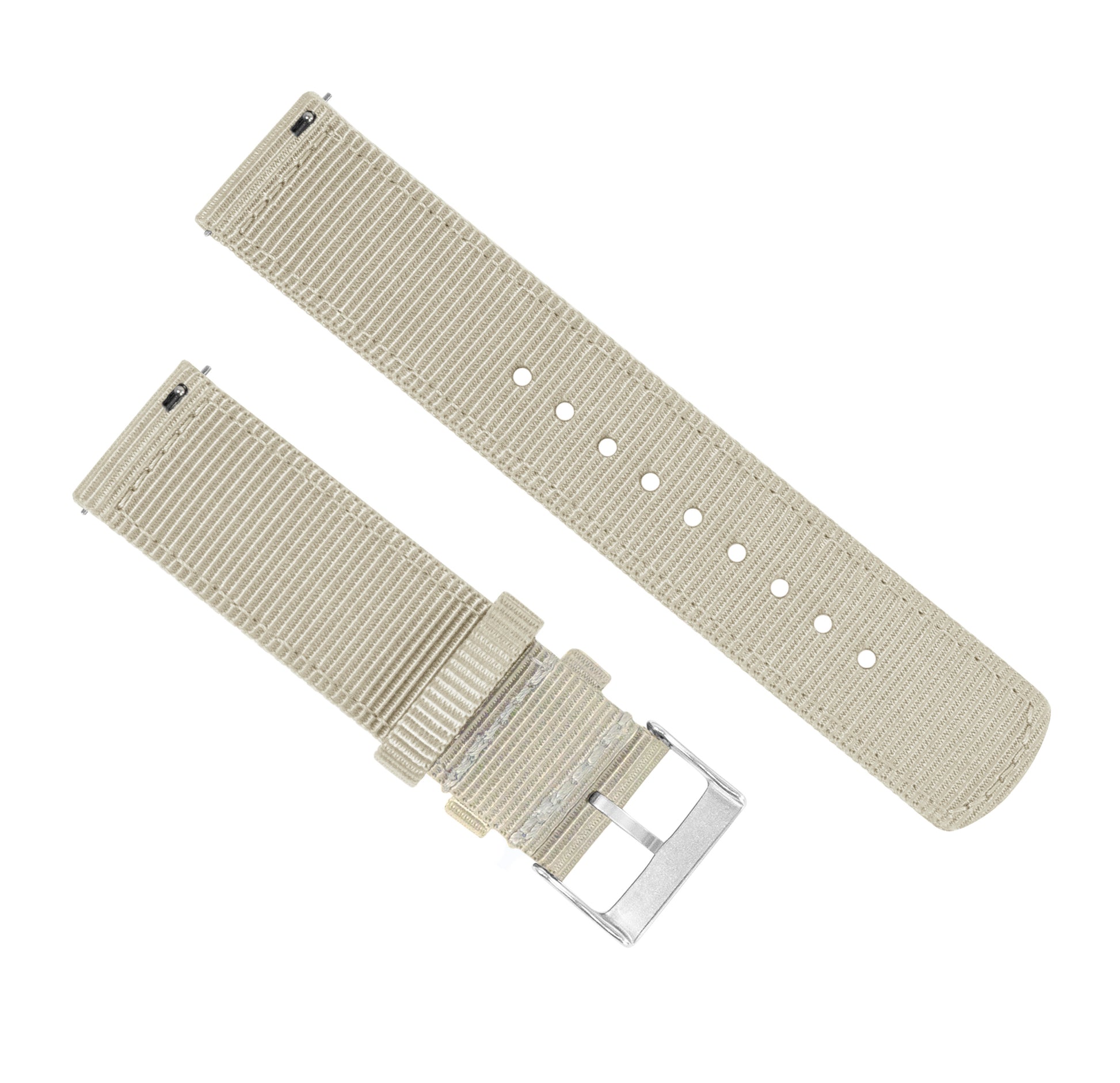Samsung Galaxy Watch | Two-Piece NATO Style | Khaki Tan - Barton Watch Bands