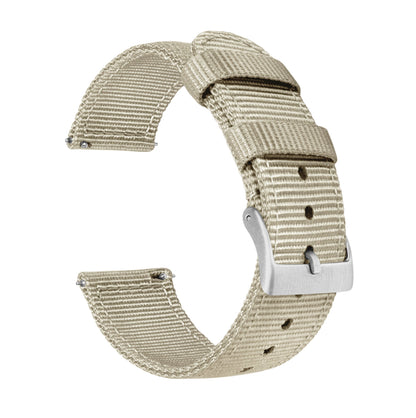 Samsung Galaxy Watch | Two-Piece NATO Style | Khaki Tan - Barton Watch Bands