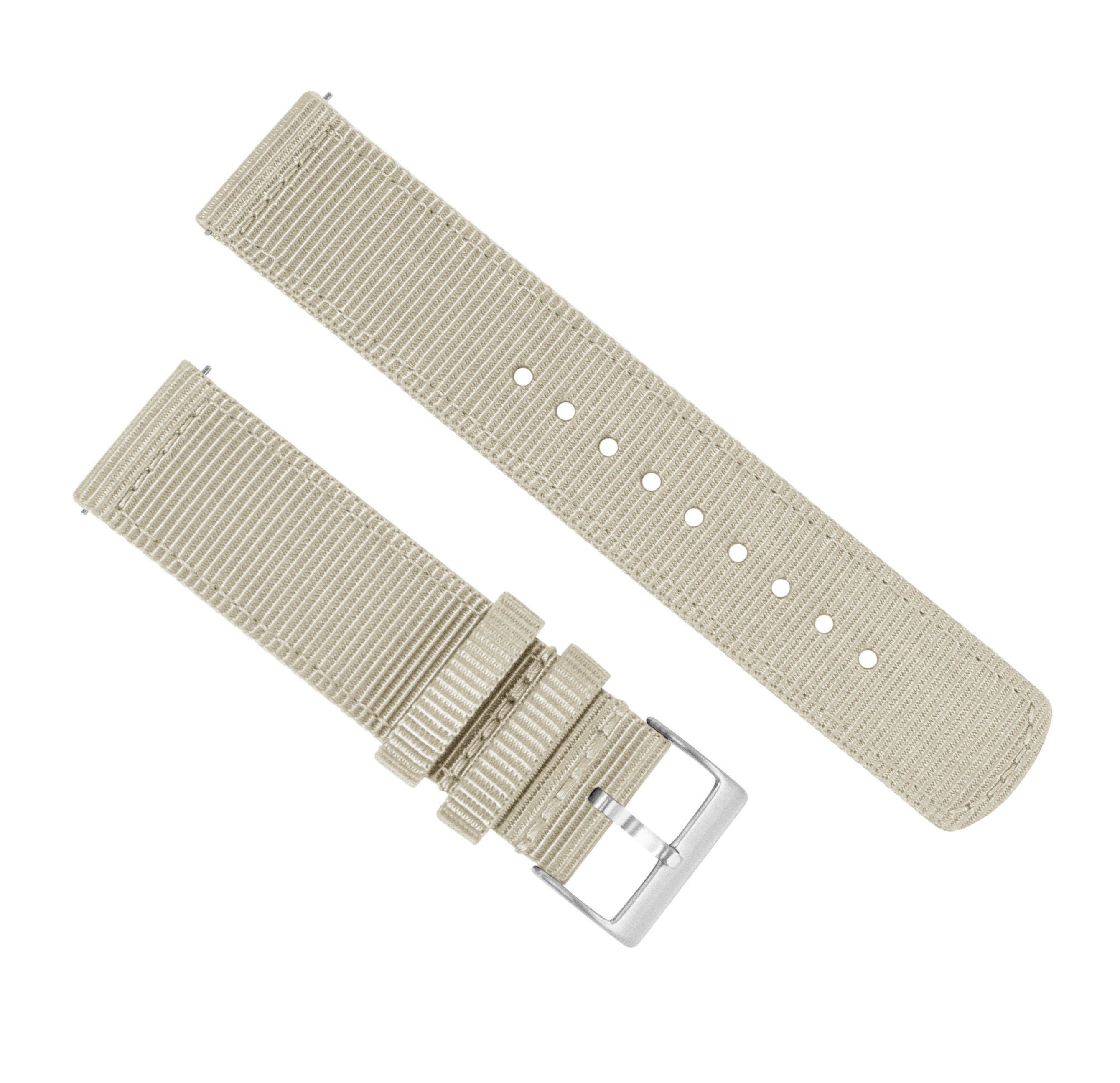 Khaki Tan Two Piece NATO Style Watch Band Barton Watch Bands