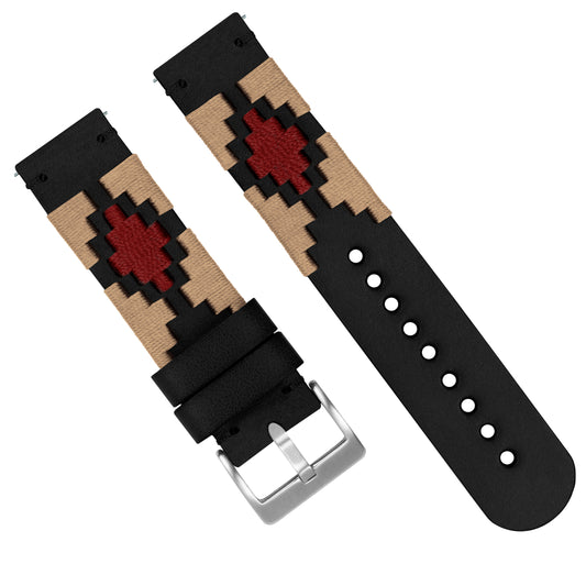 Khaki & Crimson | Gaucho - Barton Watch Bands