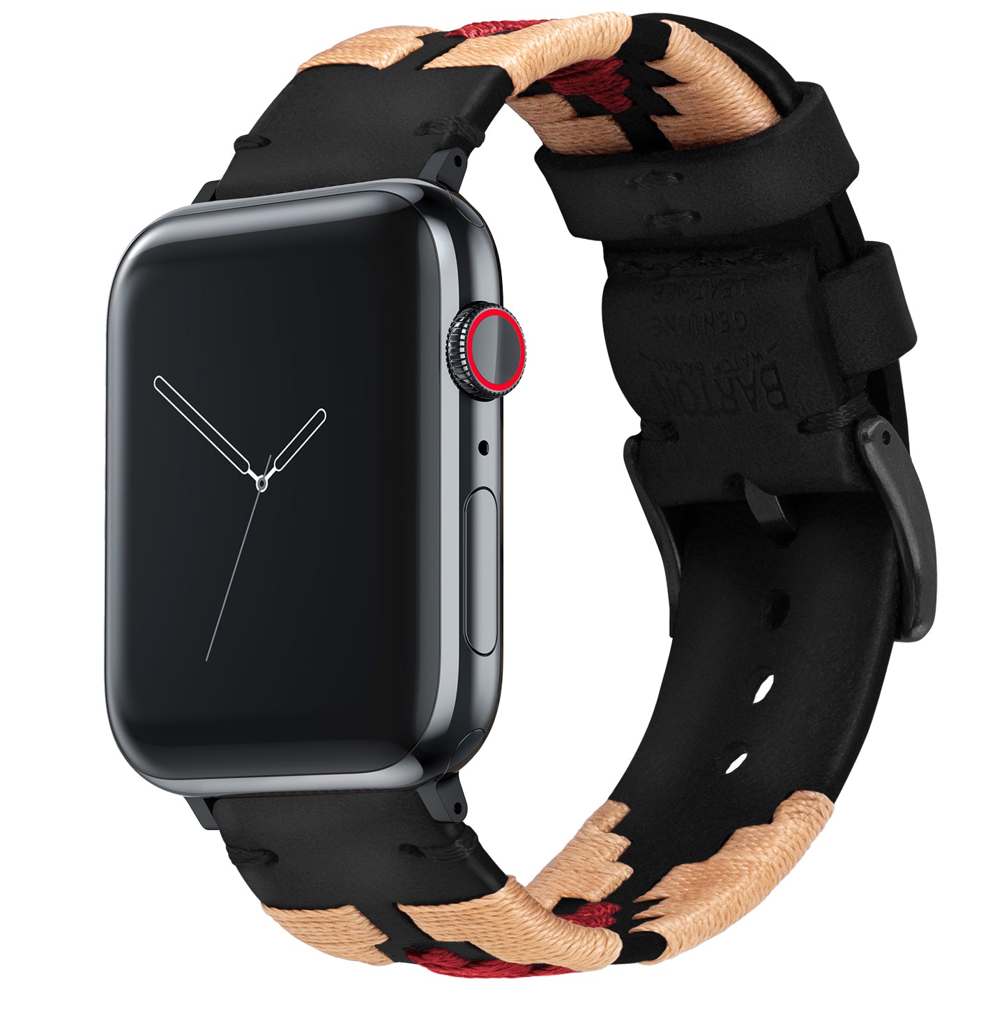 Apple Watch | Gaucho | Khaki & Crimson - Barton Watch Bands
