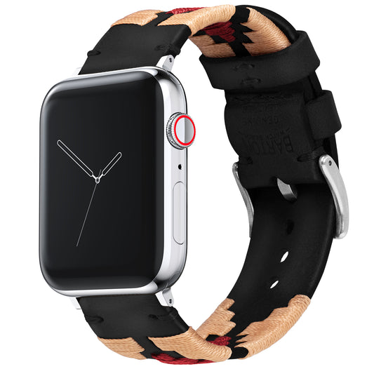 Apple Watch | Gaucho | Khaki & Crimson - Barton Watch Bands