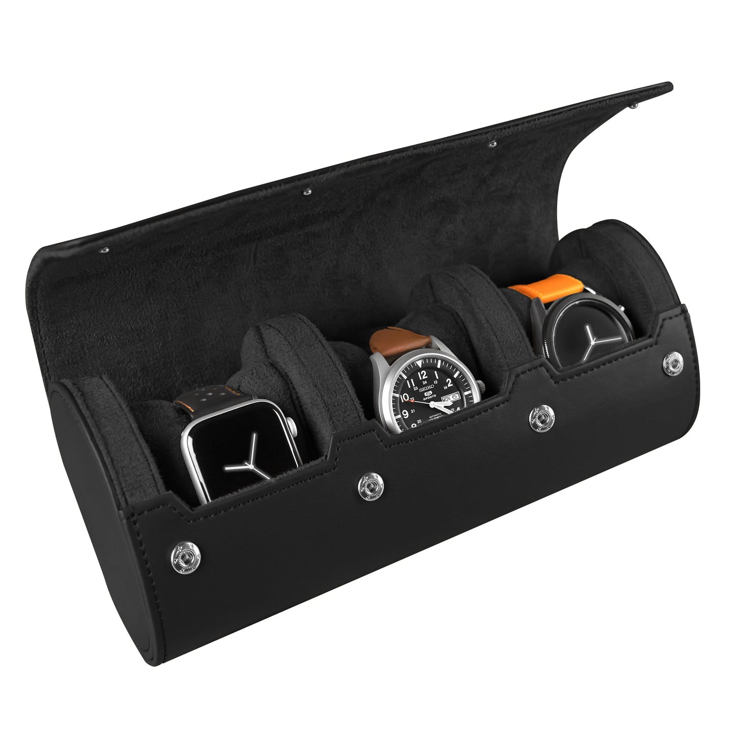 Leather Travel Watch Case for 4 / Quadruple Watch Roll / -  Canada