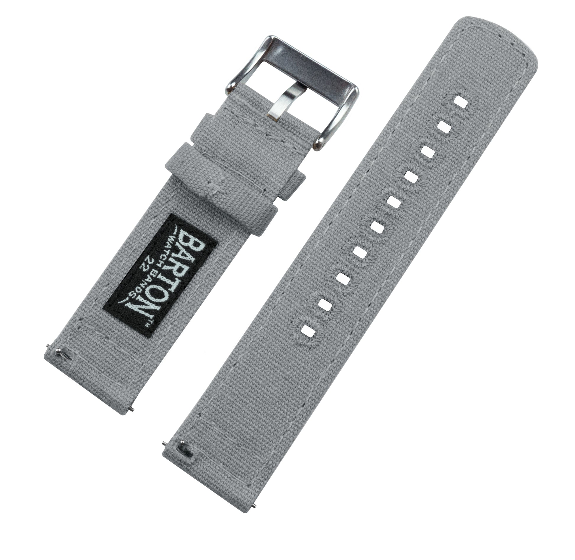 Cool Grey | Crafted Canvas - Barton Watch Bands
