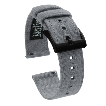 Gear S3 Classic & Frontier | Cool Grey Canvas - Barton Watch Bands