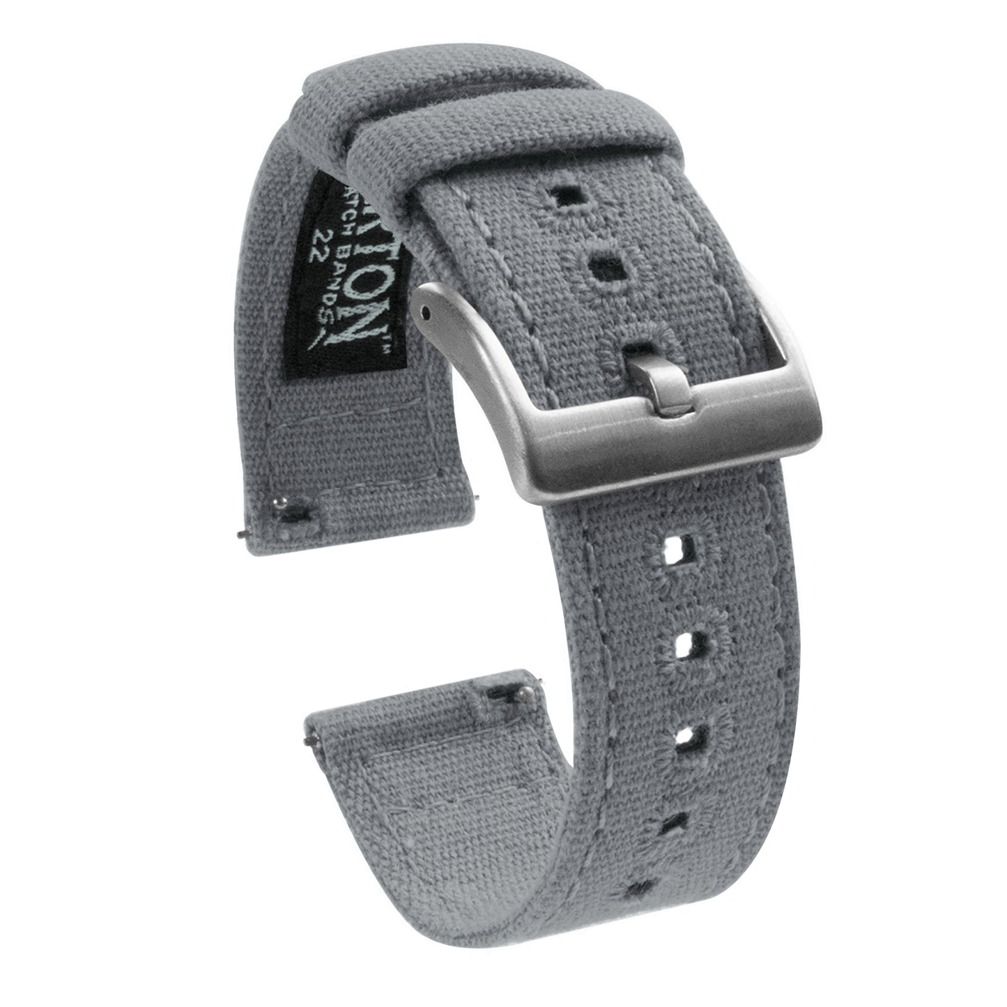 Cool Grey | Crafted Canvas - Barton Watch Bands