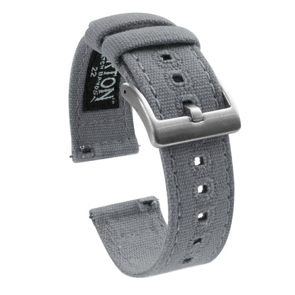 Fossil Q | Cool Grey Canvas - Barton Watch Bands