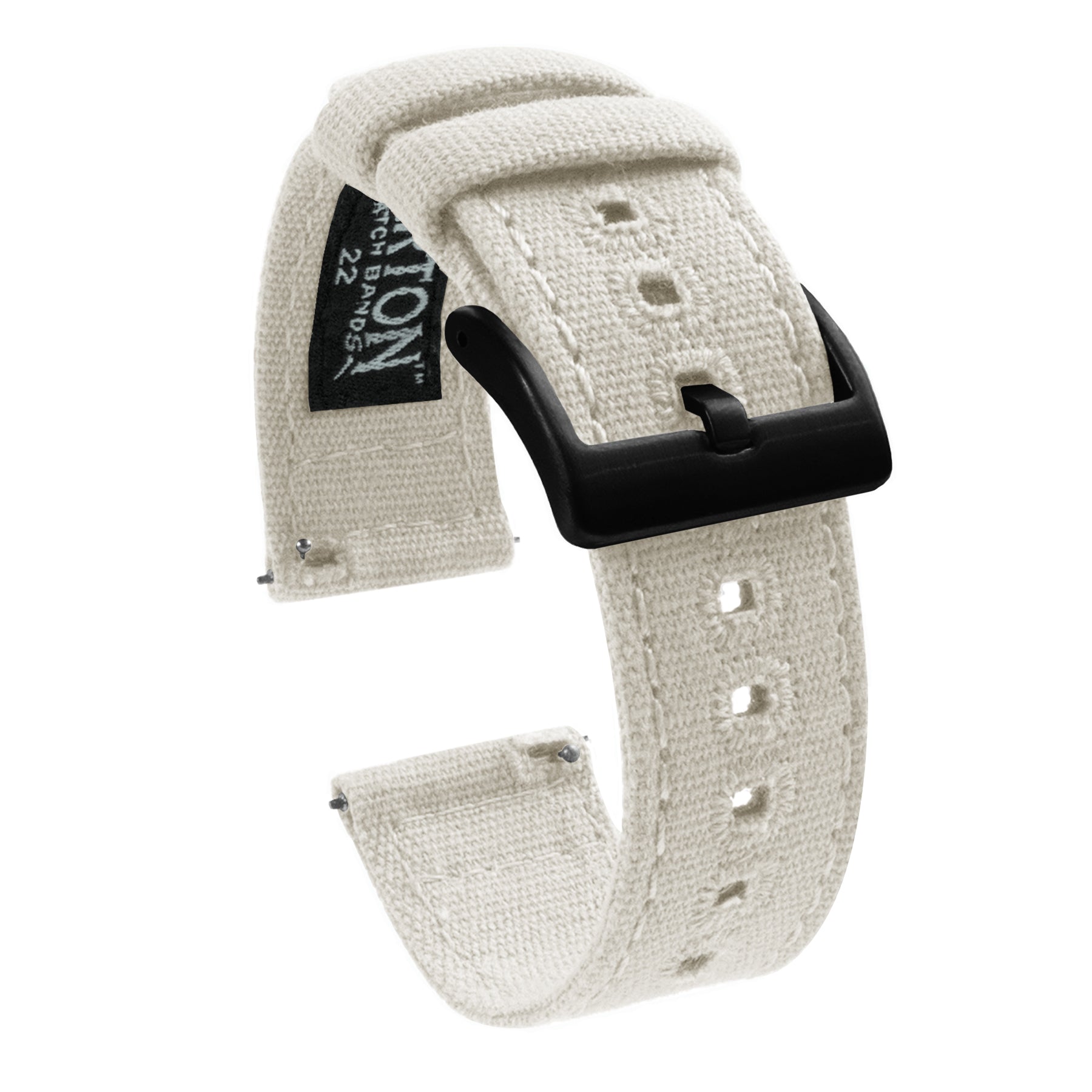 Samsung Galaxy Watch5 | Linen White Canvas - Barton Watch Bands