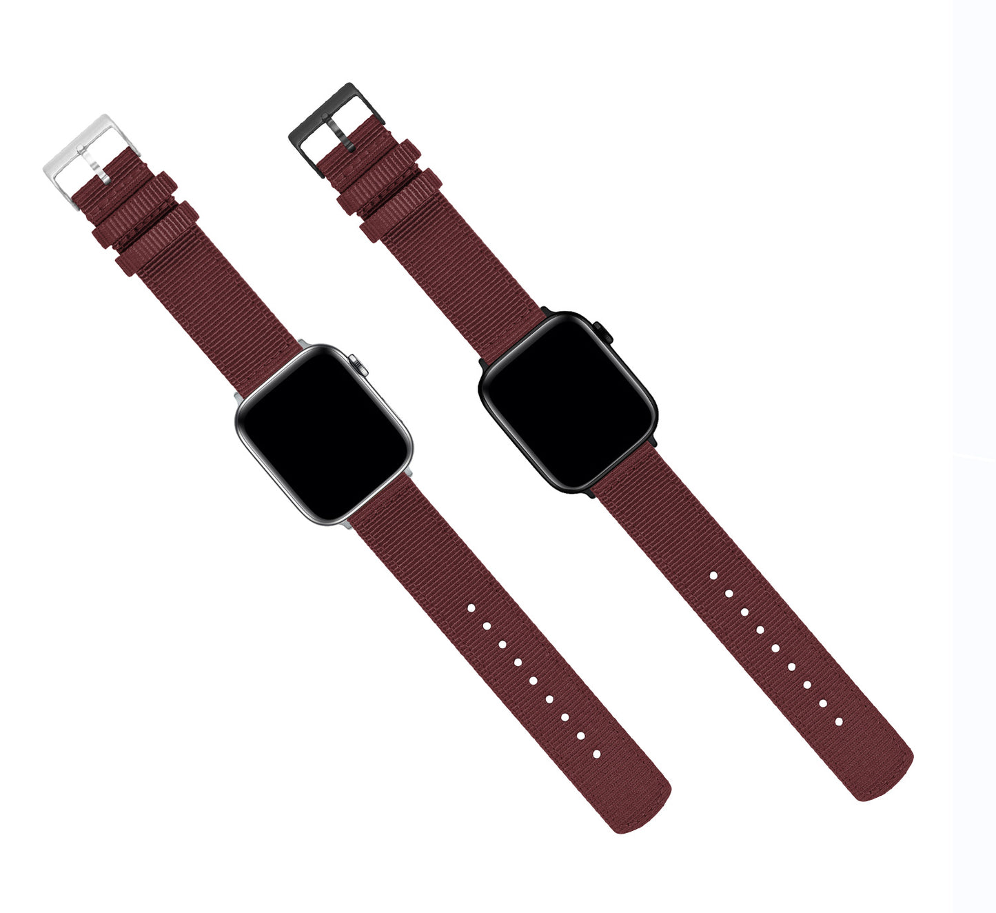 Apple Watch | Two-piece NATO® style | Merlot - Barton Watch Bands