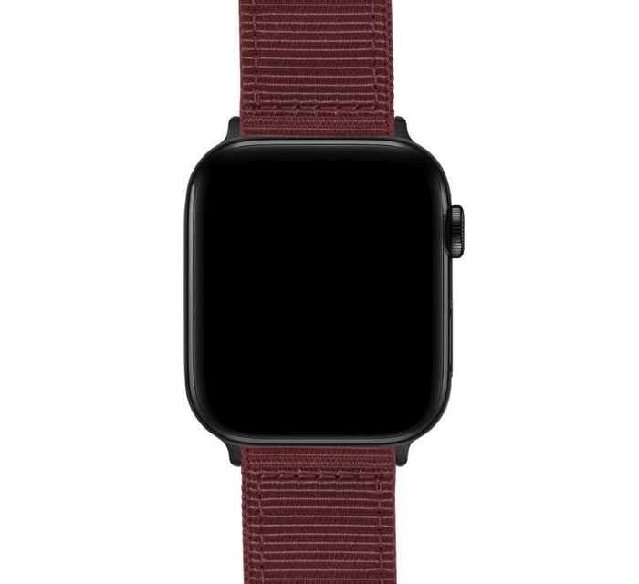 Apple Watch | Two-piece NATO® style | Merlot - Barton Watch Bands