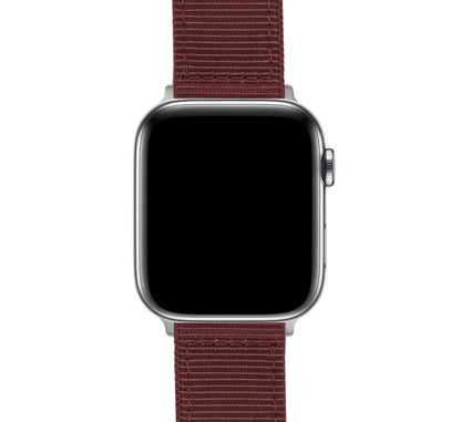Apple Watch | Two-piece NATO® style | Merlot - Barton Watch Bands