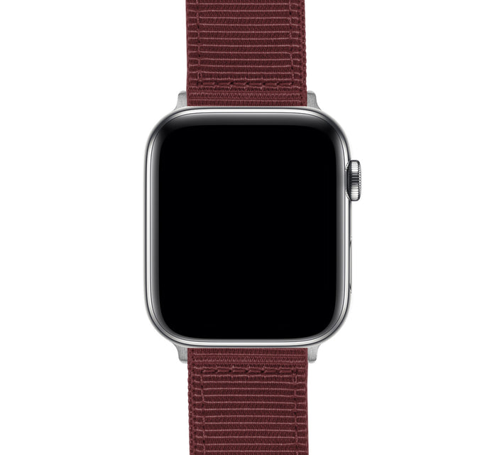 Apple Watch | Two-piece NATO® style | Merlot - Barton Watch Bands