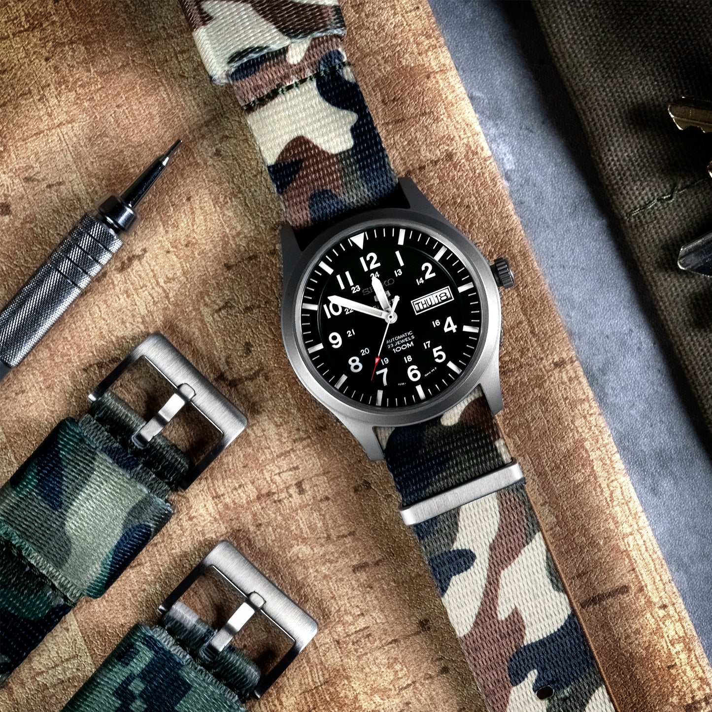 Forest Camouflage Elite Nylon NATO® style Watch Band