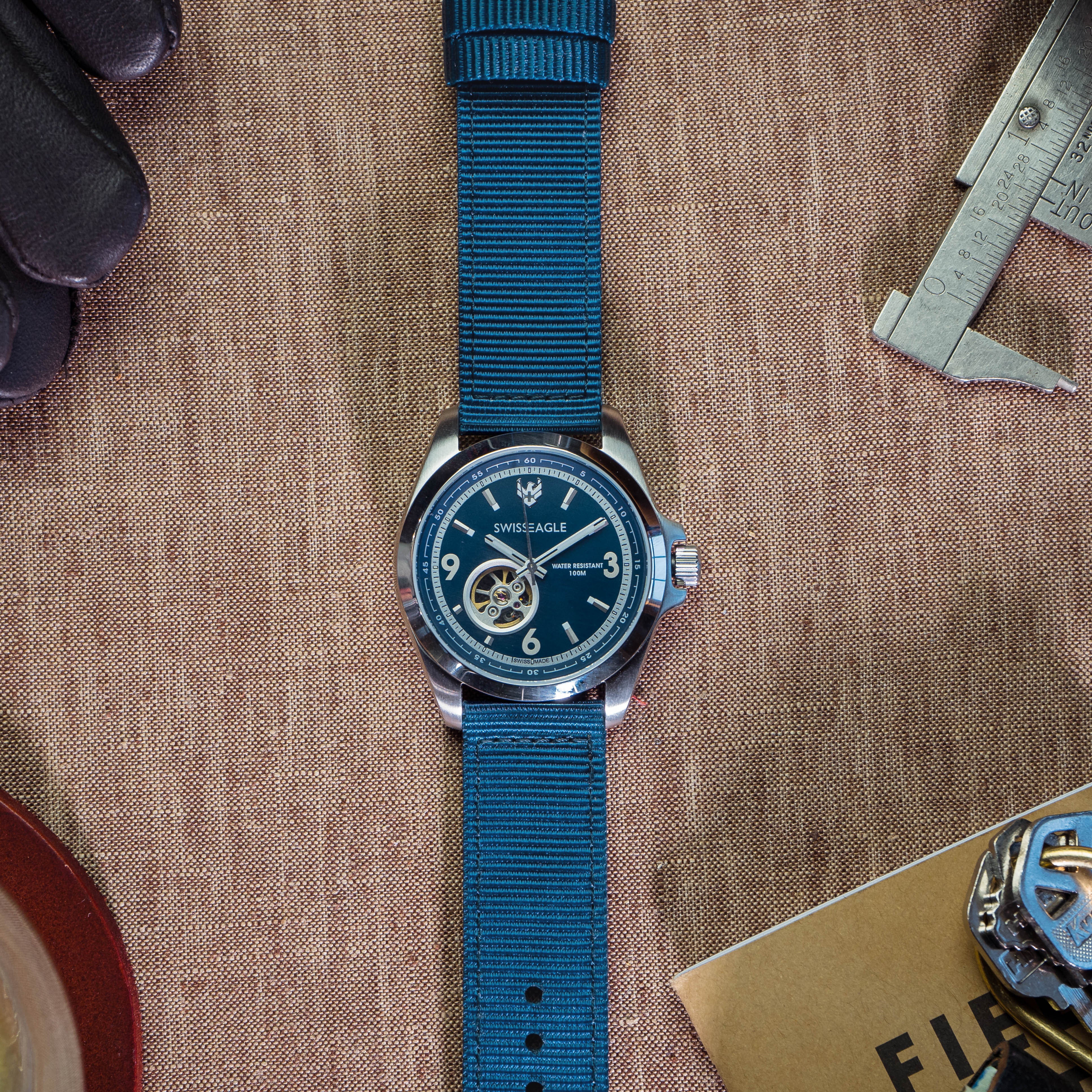 Steel Blue | Two-Piece NATO¨ style - Barton Watch Bands