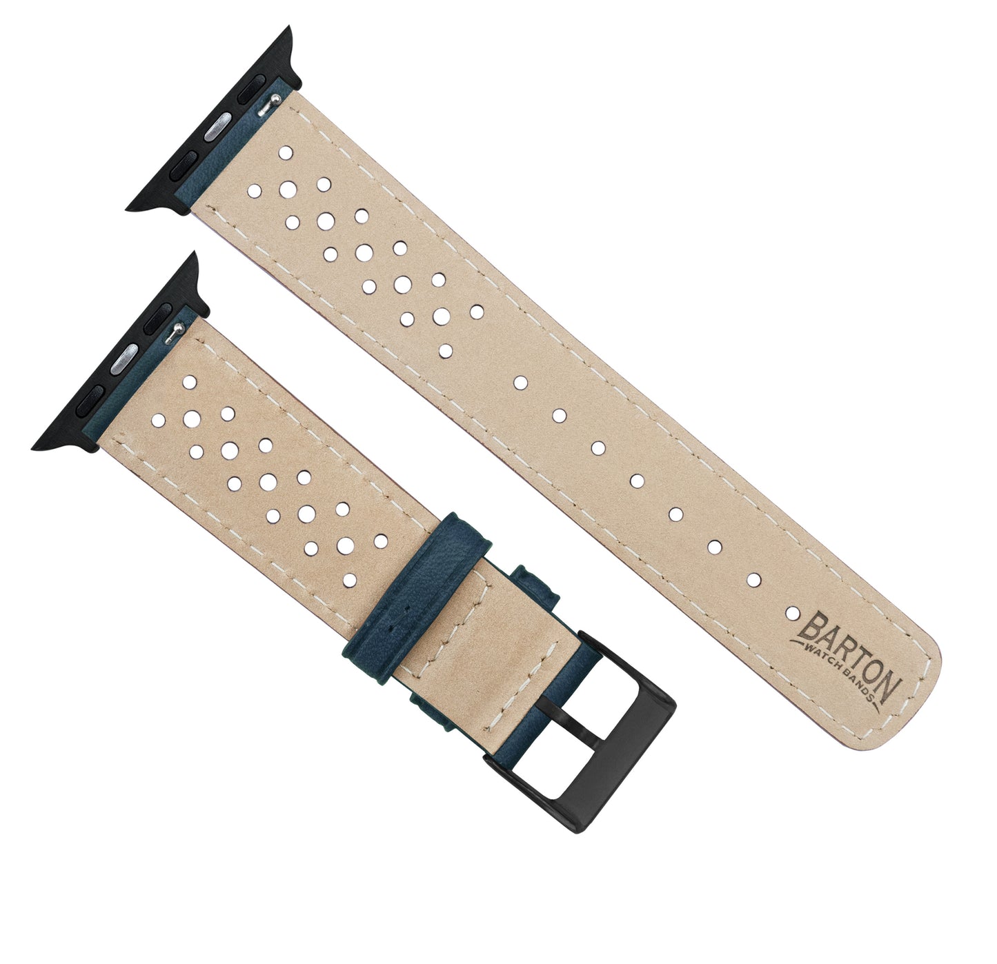 Apple Watch | Navy Blue Racing Horween Leather - Barton Watch Bands