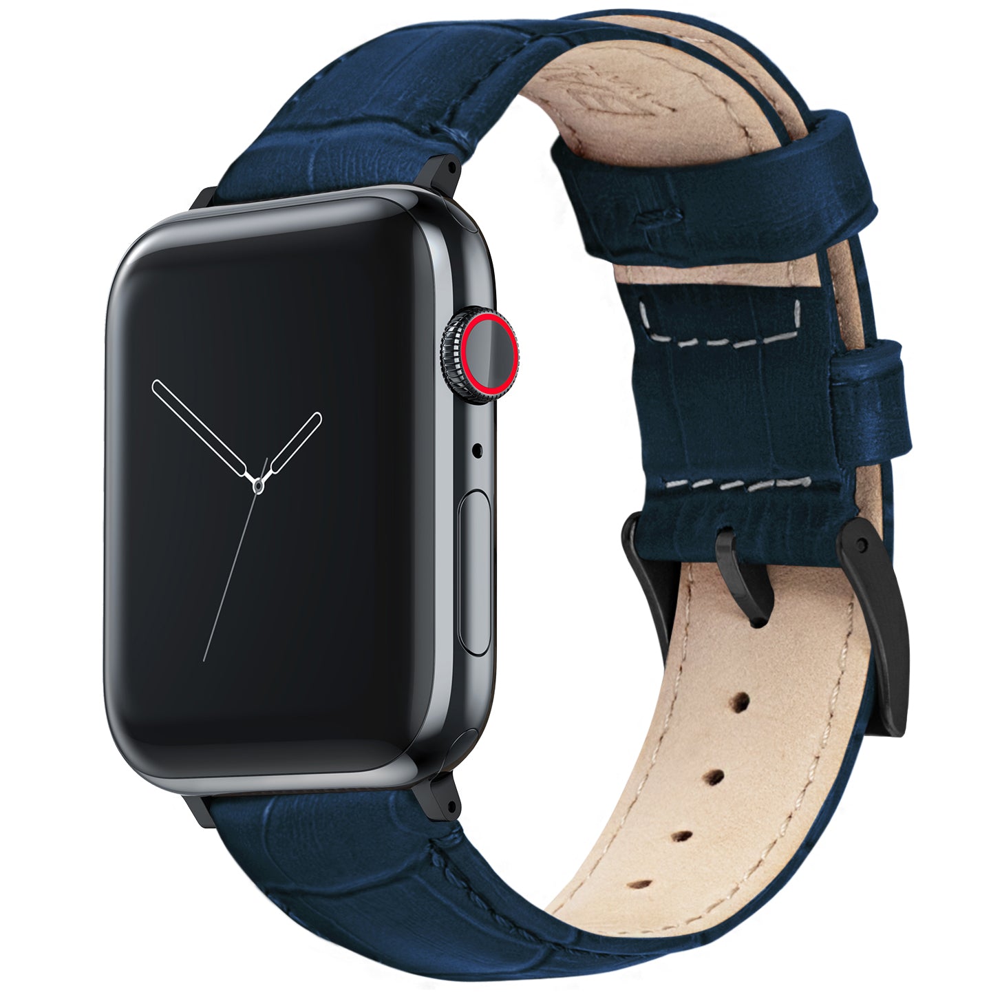Apple Watch | Navy Blue Alligator Grain Leather - Barton Watch Bands