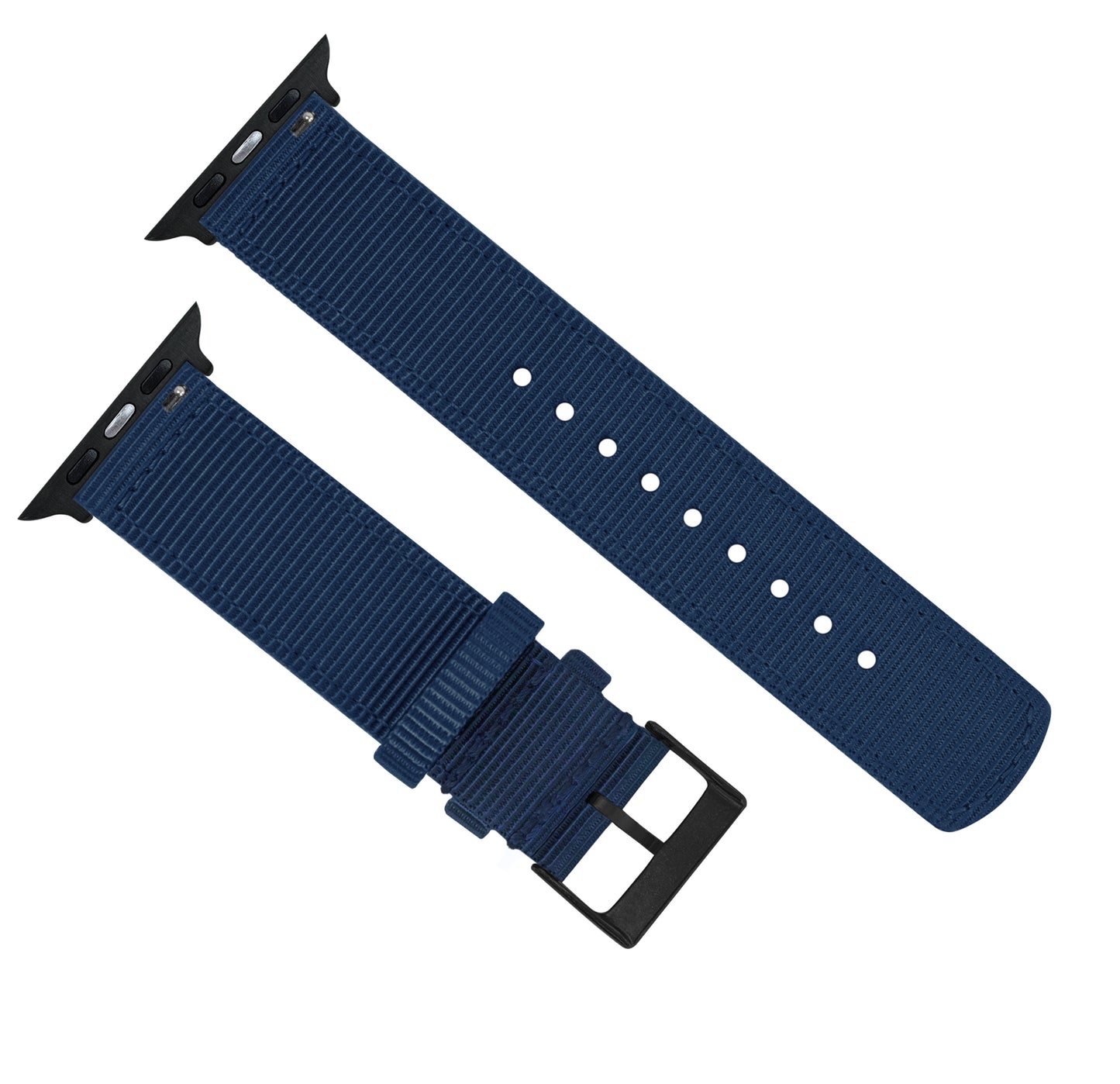 Apple Watch | Two-piece NATO Style | Navy Blue - Barton Watch Bands