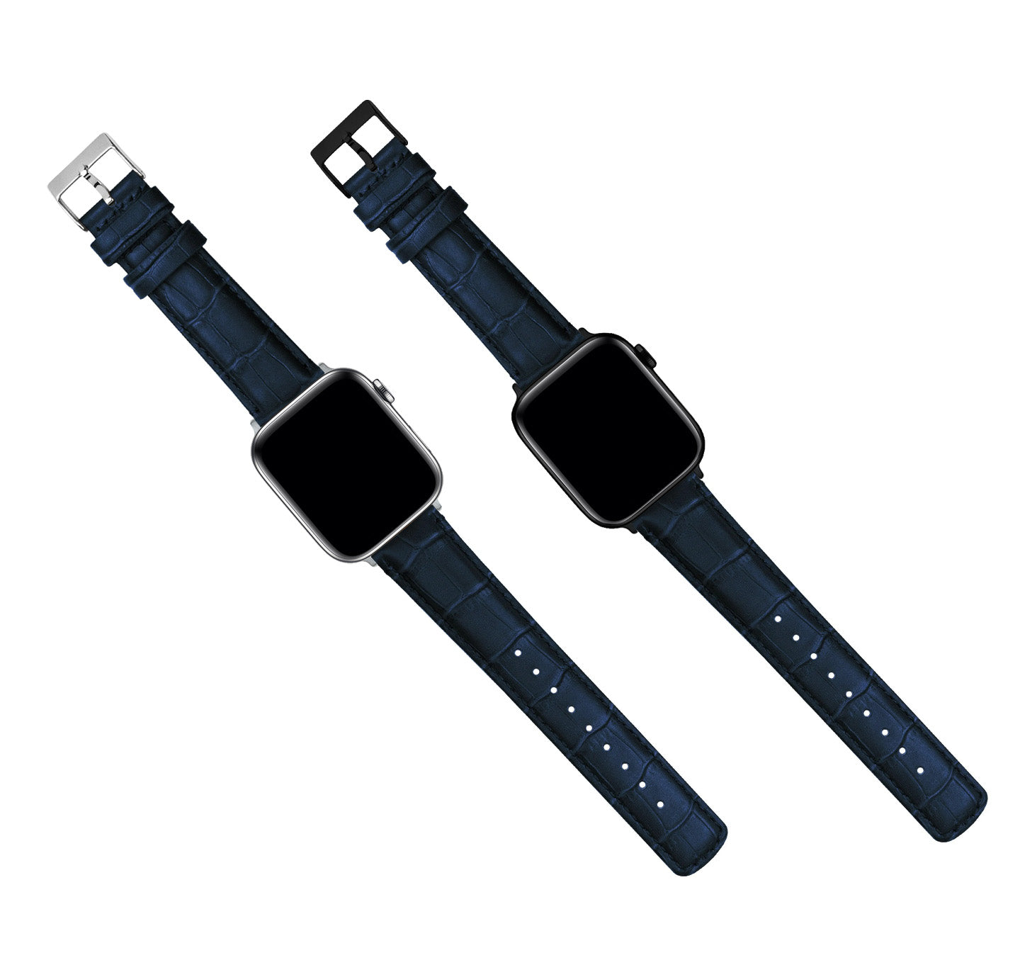 Apple Watch | Navy Blue Alligator Grain Leather - Barton Watch Bands