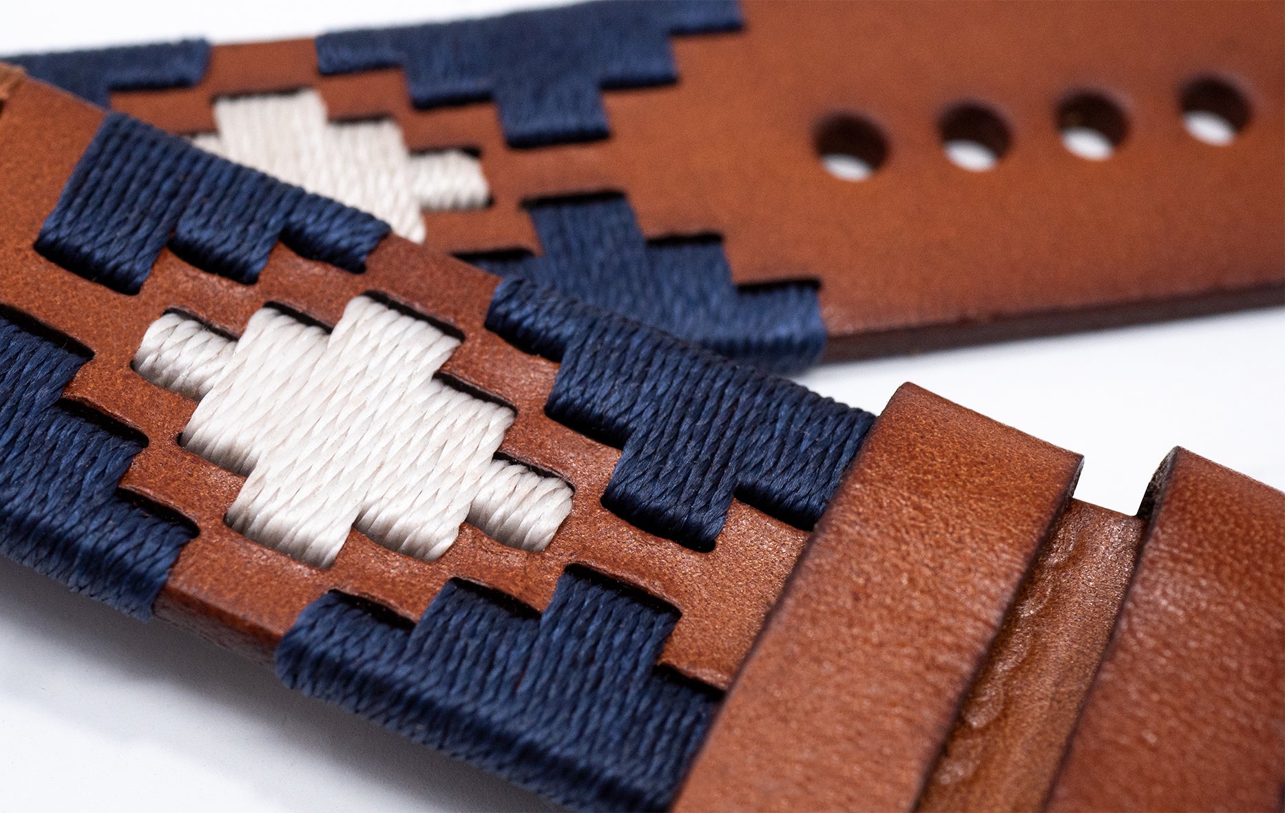 Apple Watch | Gaucho | Navy & Linen - Barton Watch Bands
