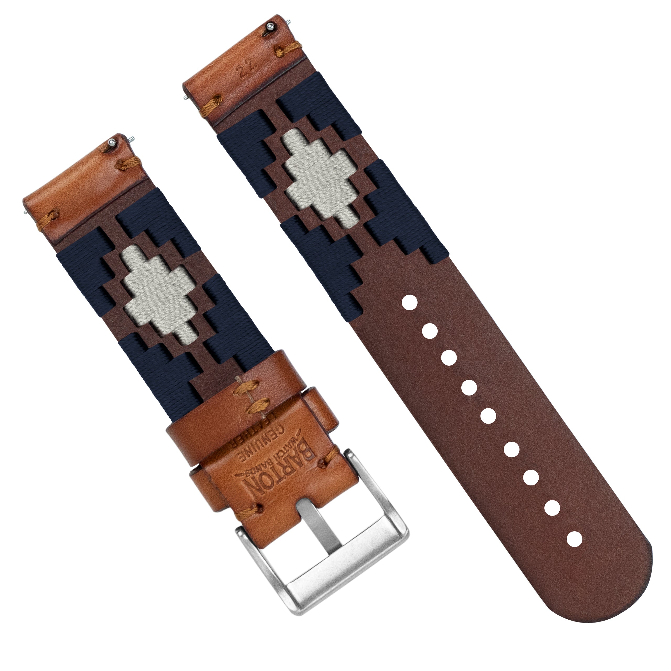 Navy & Linen | Gaucho - Barton Watch Bands