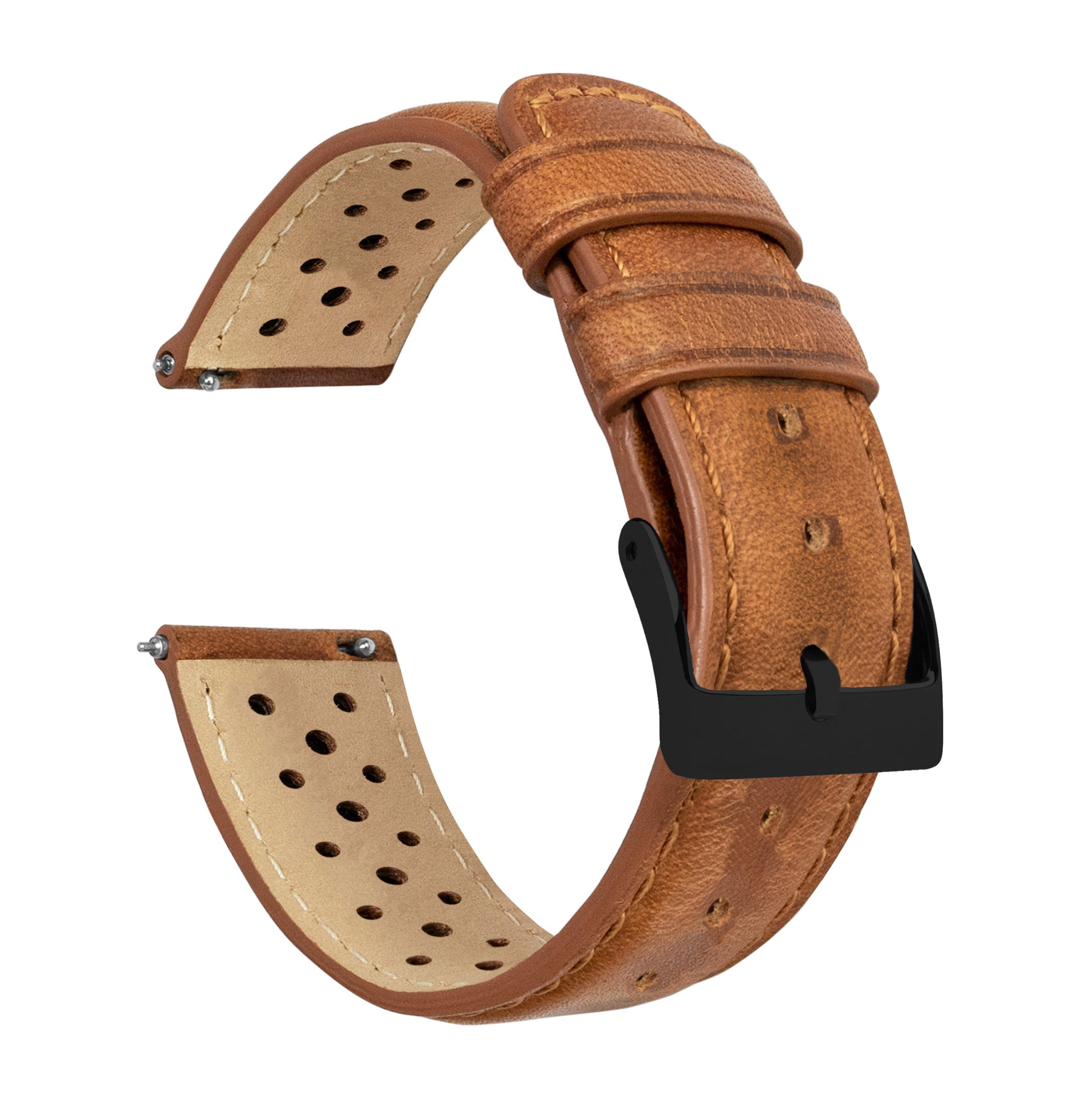 Caramel Brown | Racing Horween Leather - Barton Watch Bands