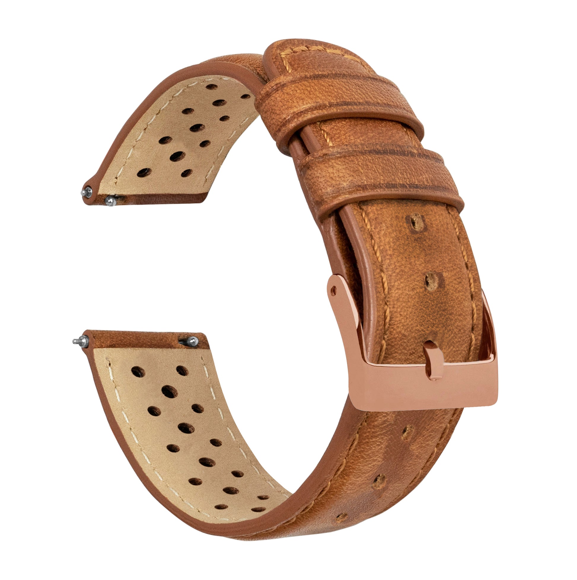 Caramel Brown | Racing Horween Leather - Barton Watch Bands