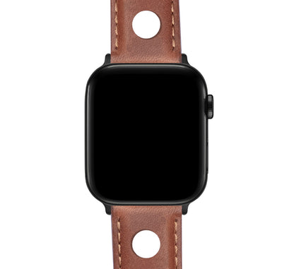 Apple Watch | Caramel Brown Rally Horween Leather - Barton Watch Bands