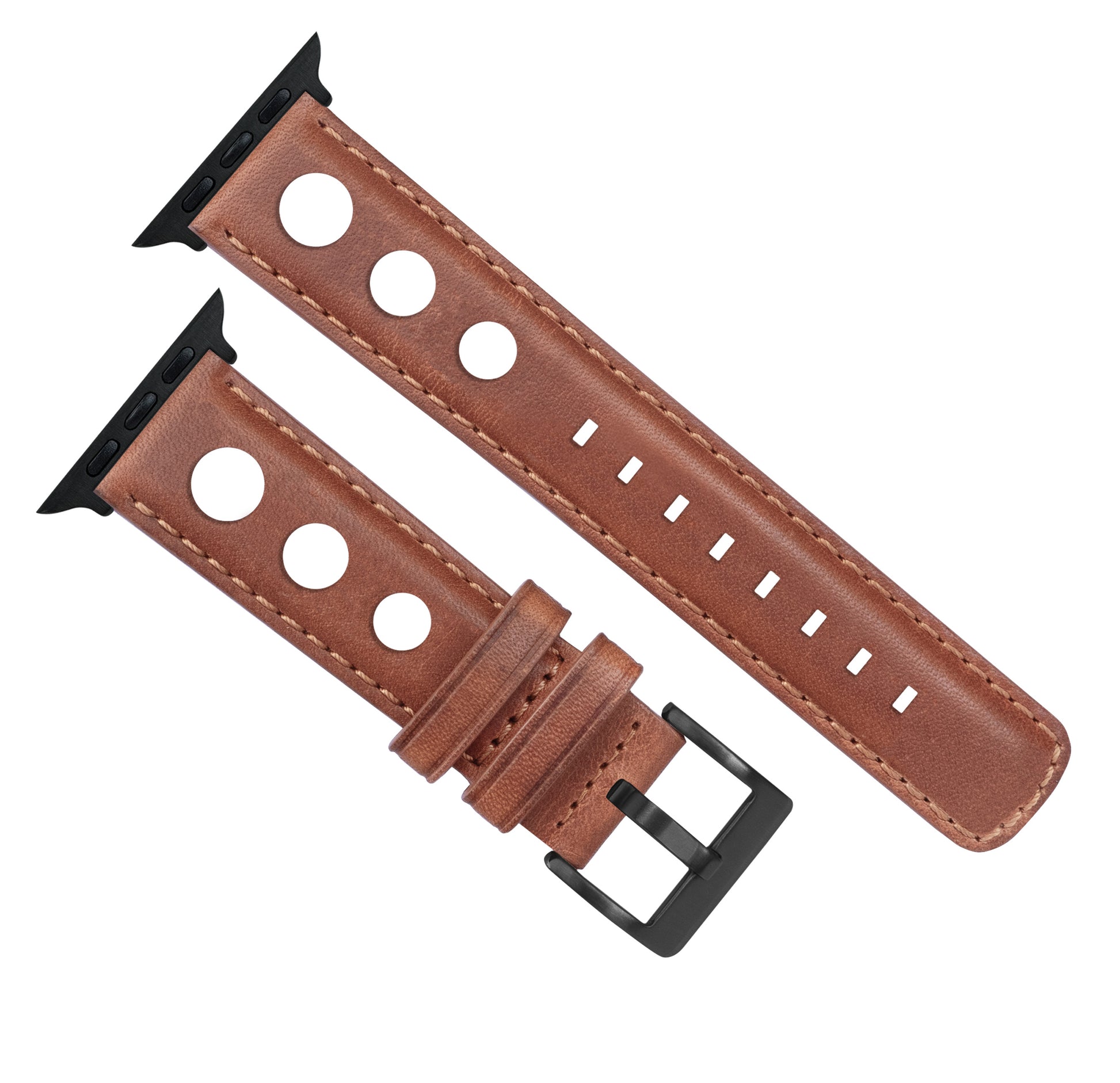 Apple Watch | Caramel Brown Rally Horween Leather - Barton Watch Bands