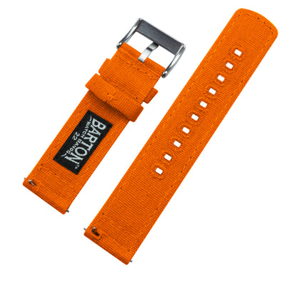 Samsung Galaxy Watch | Pumpkin Orange Canvas - Barton Watch Bands