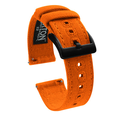 Samsung Galaxy Watch Active 2 | Pumpkin Orange Canvas - Barton Watch Bands